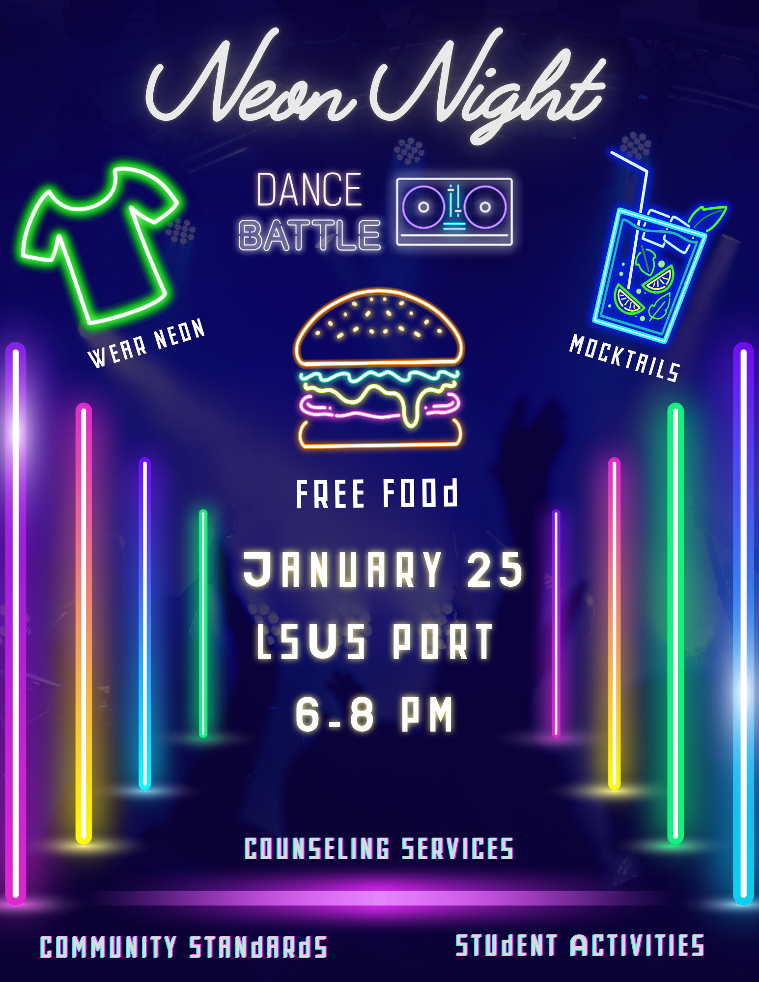 neon night flyer