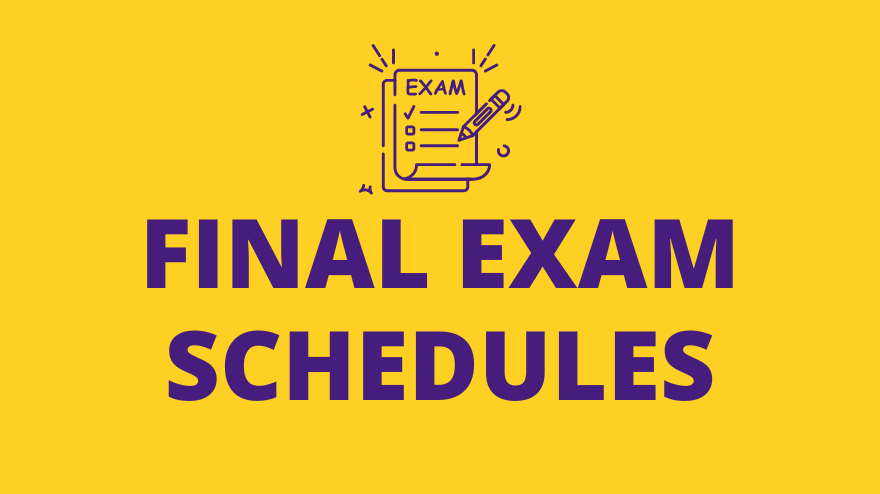 final exam schedules