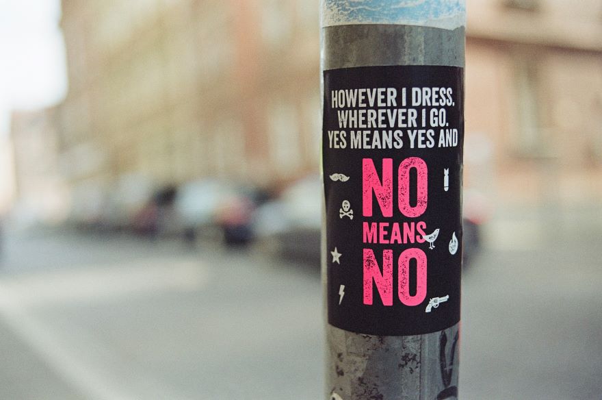 no means no sign